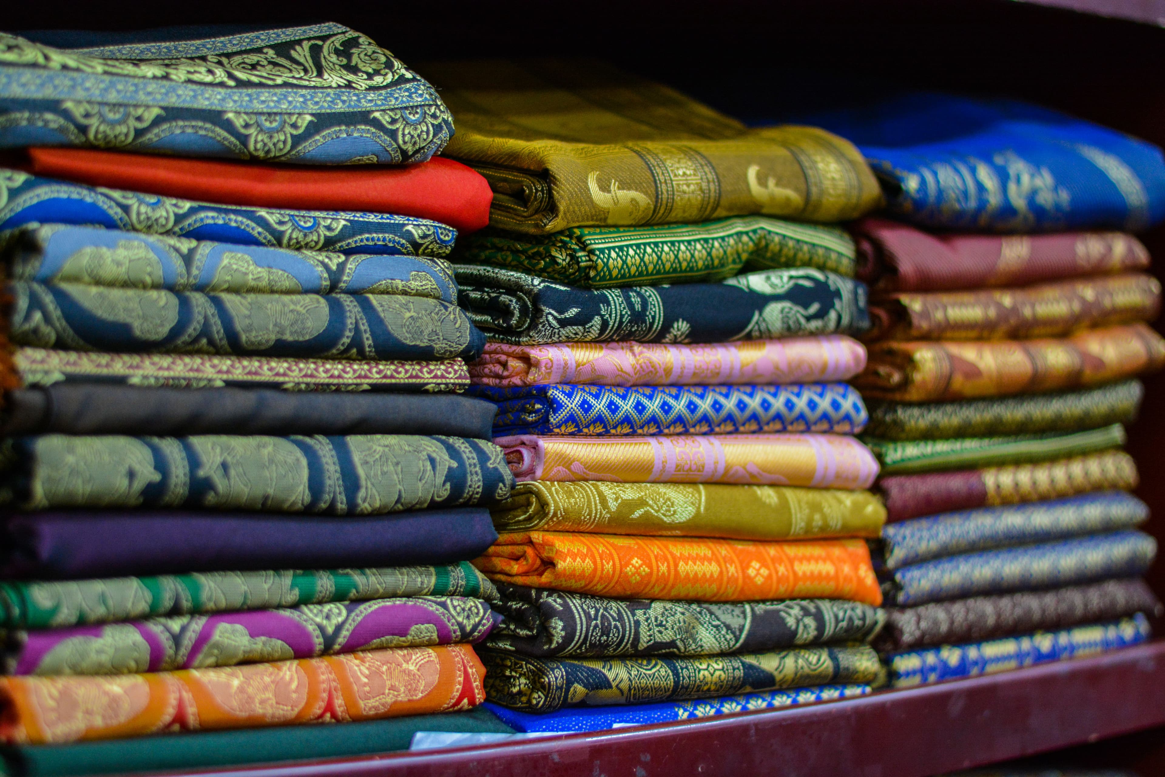 Silk Weaving Process